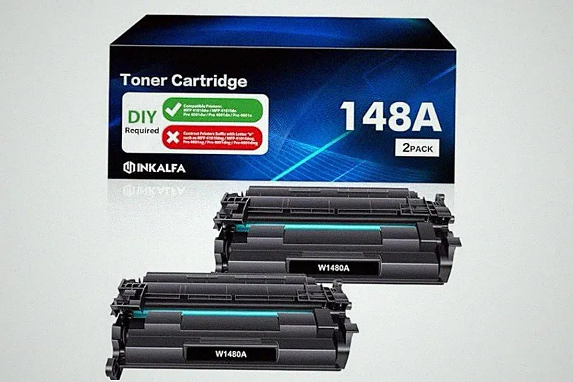 2PK 148A Toner Cartridge with Chip for HP LaserJet Pro 4001dw 4001n MFP 4101fdw