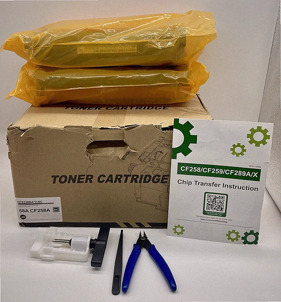 2PK CF258A 58A Toner Compatible with HP LaserJet Pro M404dn MFP M428fdw No Chip