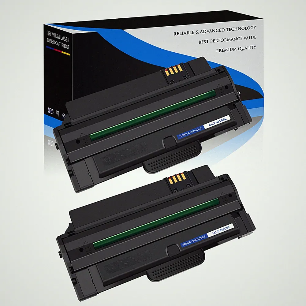 2PK Toner Cartridge Black MLT-D105L for Samsung ML-1910 ML-2525W SF-650 Printer