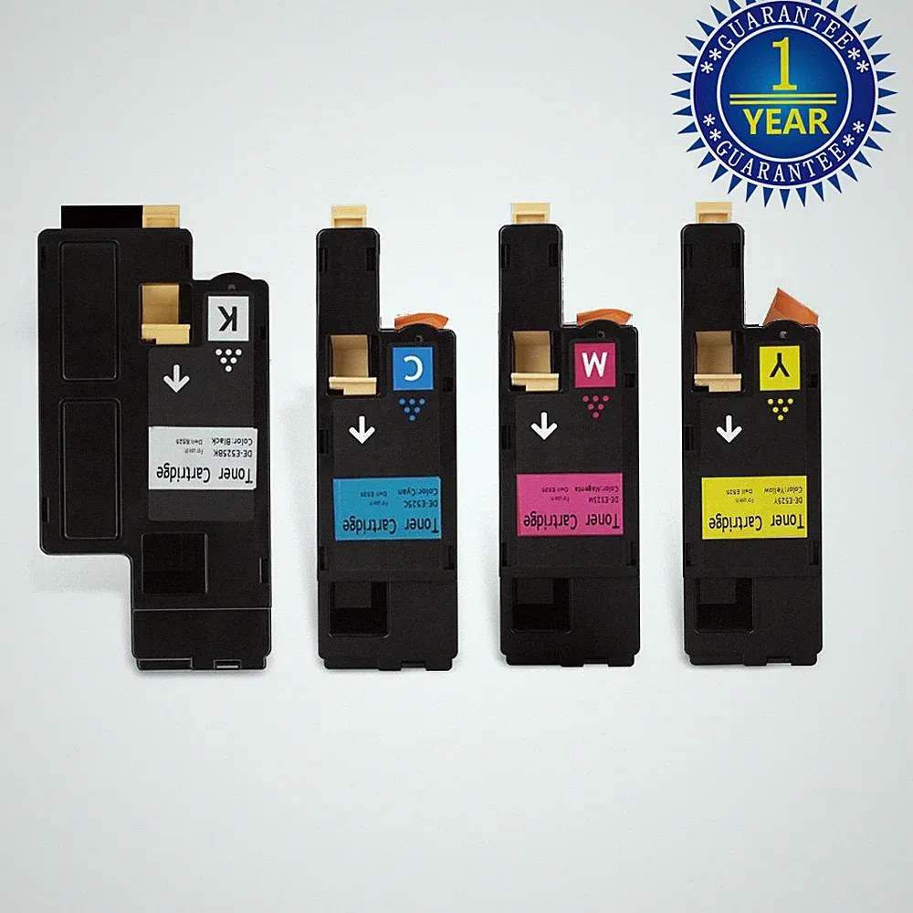 4 Pack E525W Color Toner Cartridge Set fits for Dell E525W Color Laser Printer