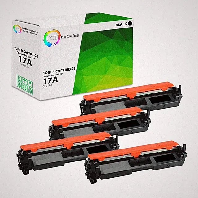 4Pk TCT CF217A 17A Black For HP M130fw M130fn M130nw M102w Compatible Cartridge