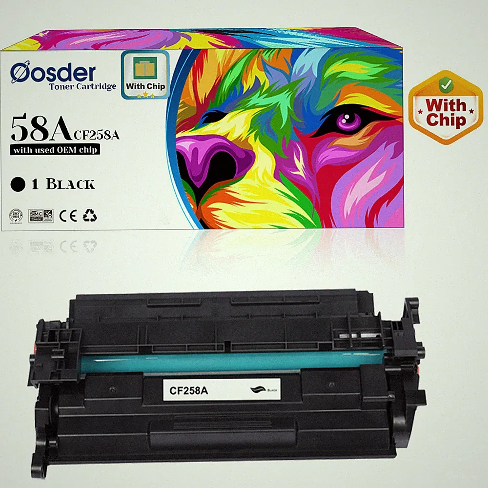 58A Black Toner(Used OEM Chip),for HP M404 M404n/dn/dw MFP M428/M428dw/fd,W258A
