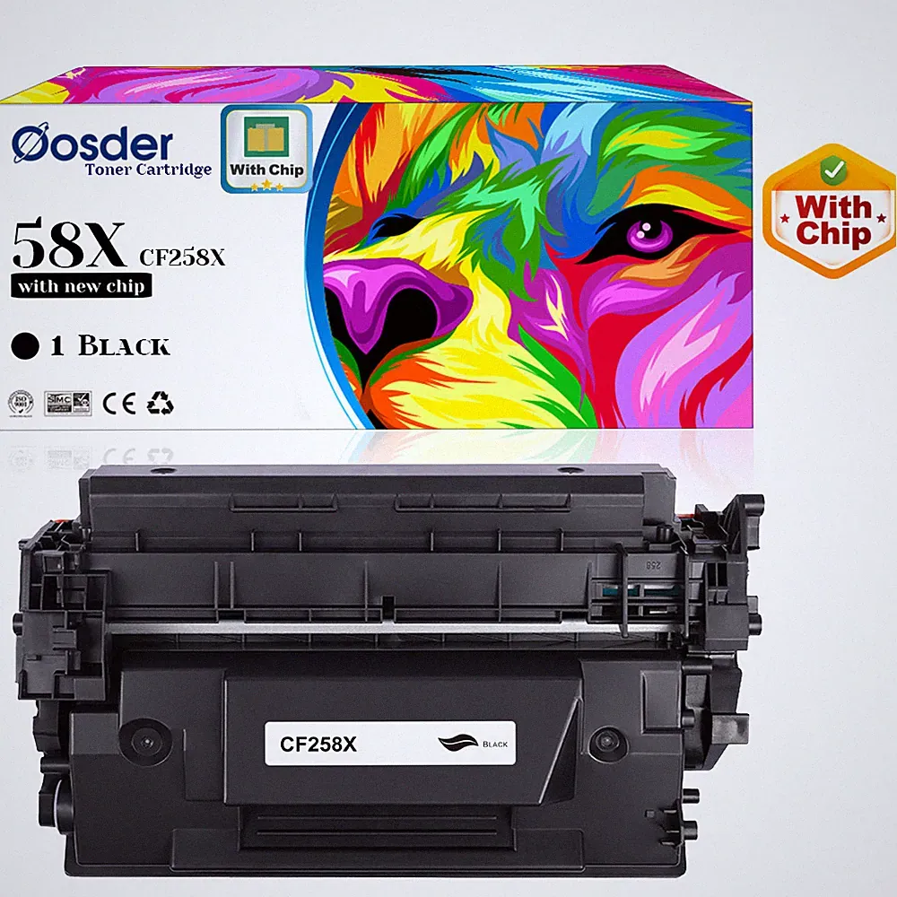 58X Black Toner(New Chip), for HP M404 M404n/dn/dw MFP M428/M428dw/fdw, W258X