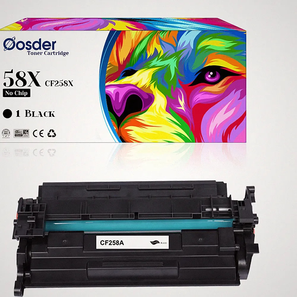 58X Black Toner(No Chip), for HP M404 M404n/dn/dw MFP M428/M428dw/fdw, W258X