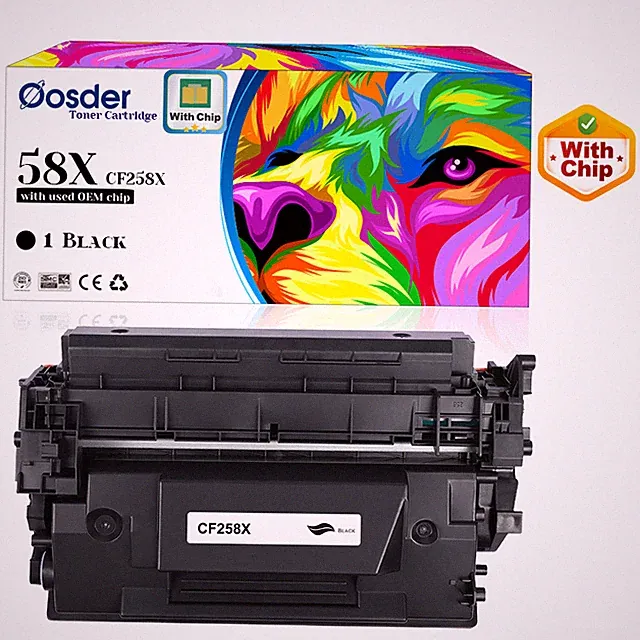 58X Black Toner(Used OEM Chip),for HP M404 M404n/dn/dw MFP M428/M428dw/fd,W258X