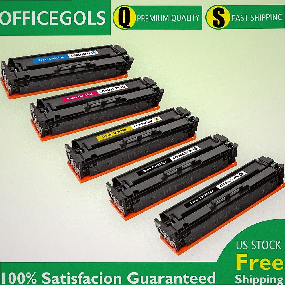 5P for HP LaserJet Pro M254dw M281cdw M281fdw MFP Color Toner CF500X 202X ink