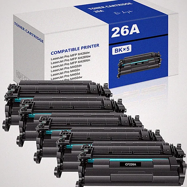 5x CF226A Ink Toner Compatible With HP 26A LaserJet Pro M402dn M426fdw MFP Black