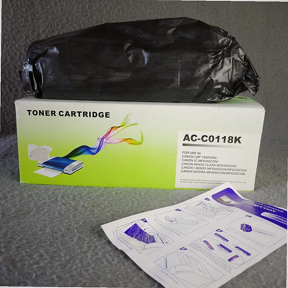 Black Toner Cartridge Replacement for 118K Standard Yield Laser Printer f Canon