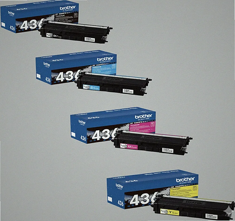 Brother TN-436 OEM Toner Set BK C M Y for HL & MFC Printers