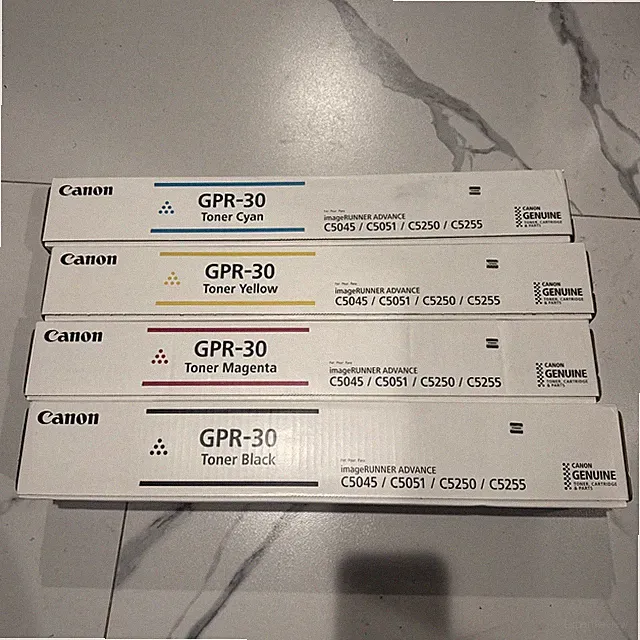 Canon GPR-30 Toner Set CMYK for C5045 C5051 C5250 C5255 NEW