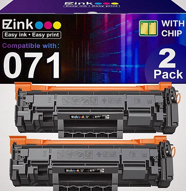 CRG-071 071 Toner Cartridges-(With CHIP) Replacement for Canon 071 Black Toner C