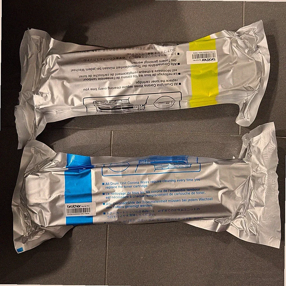 Genuine Brother Printer TN221 2-Pack Color Toner Cartridges Cyan And Yellow