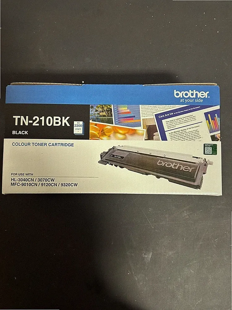 Genuine Brother TN 210 BK Black Toner Printer Cartridge