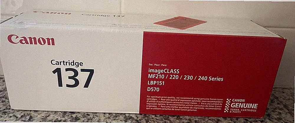 Genuine Canon 137 Black Laser Printer Toner Cartridge - NEW Sealed Fast Shipping