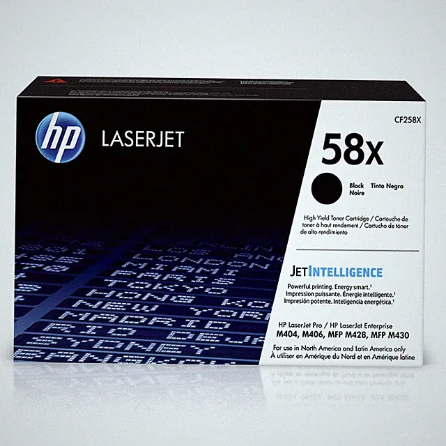 HP 58X Black Toner Cartridge Printers | Works with LaserJet One Size