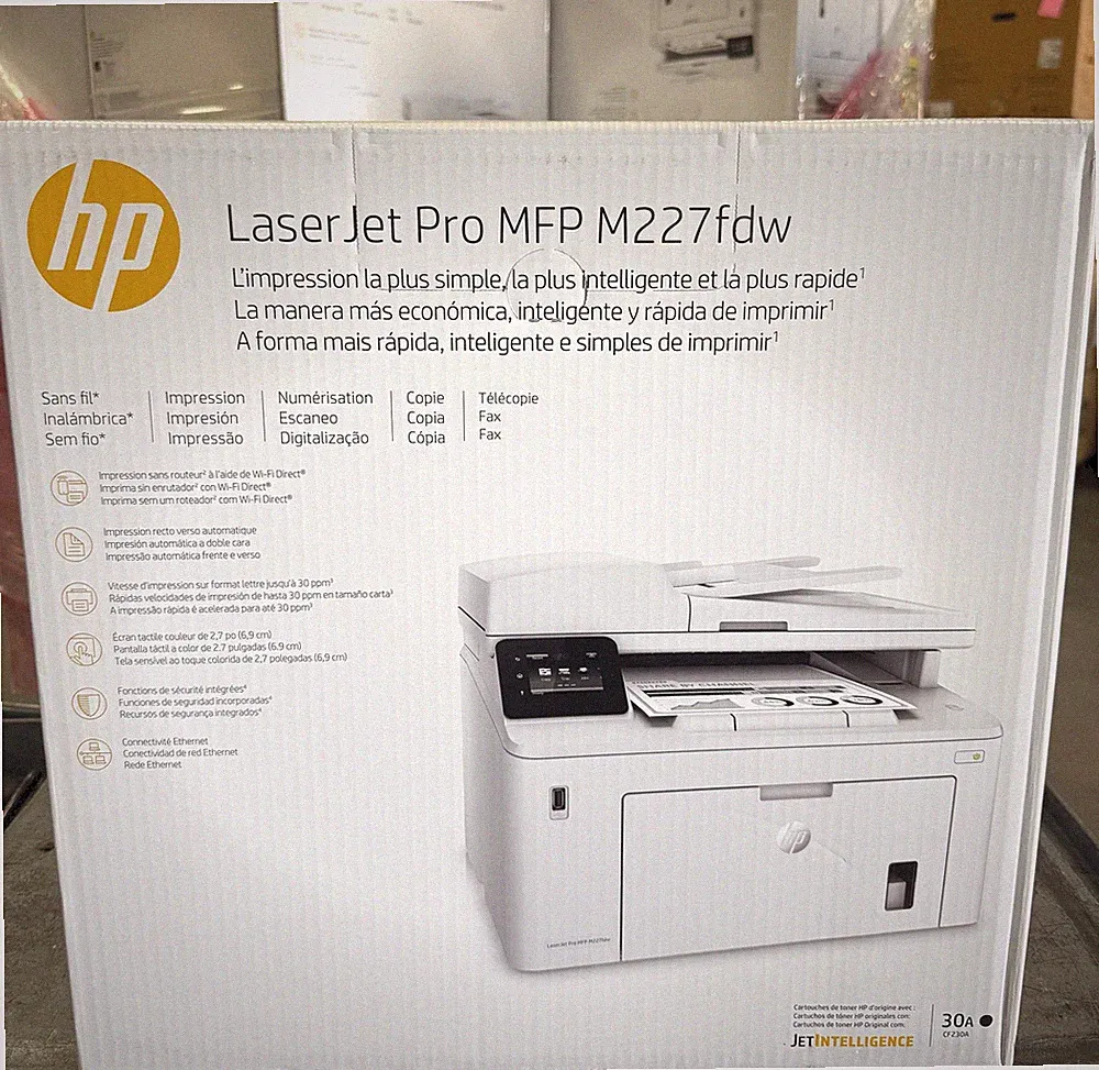HP G3Q75A LaserJet M227fdw Multifunction Printer - New!