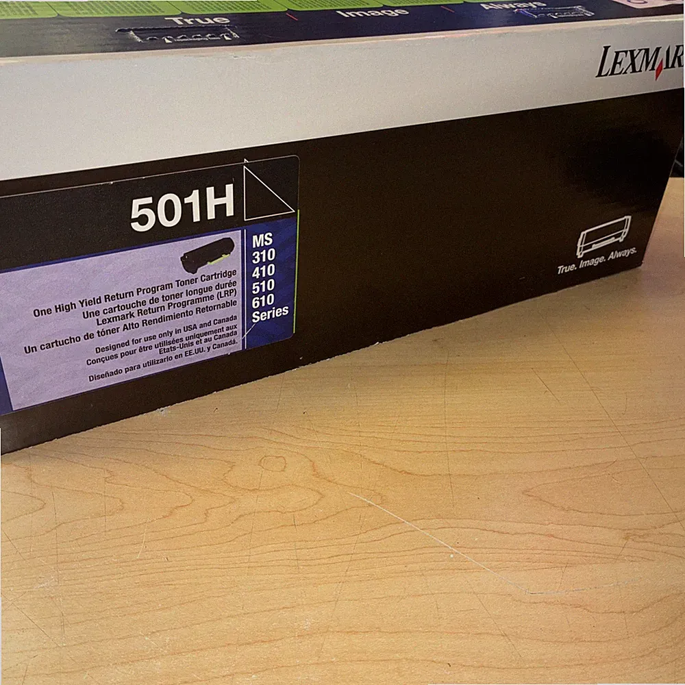 LEXMARK 501H High Yield PRINTER Toner Cartridge BLACK Ink SEALED