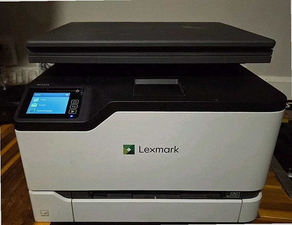 Lexmark MC3224dwe Wireless Color Laser Printer Tested Needs Toner Only 2,437 Pgs