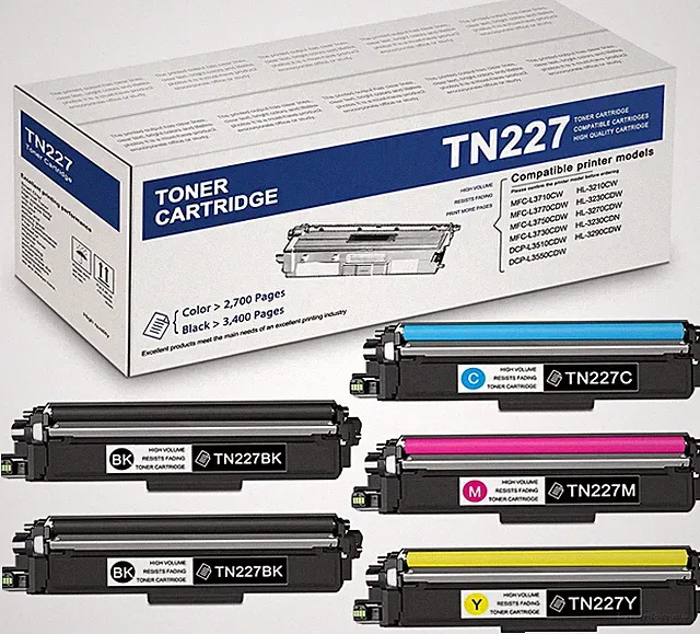 Toner Cartridge replacement for Brother TN227 HL-L3210CW L3230CDW HL-3230CDN Lot